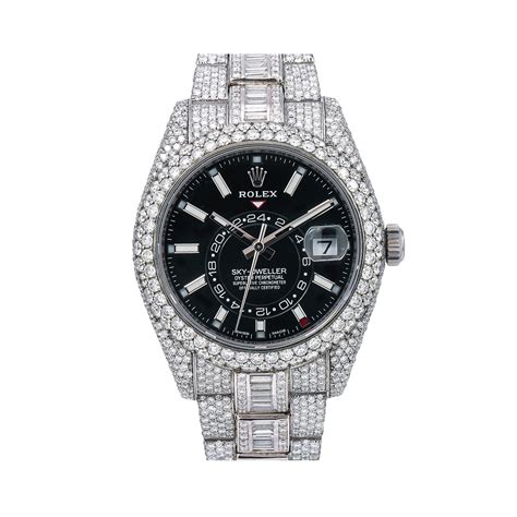 rolex sky dweller full diamond|rolex sky dweller 2020 for sale.